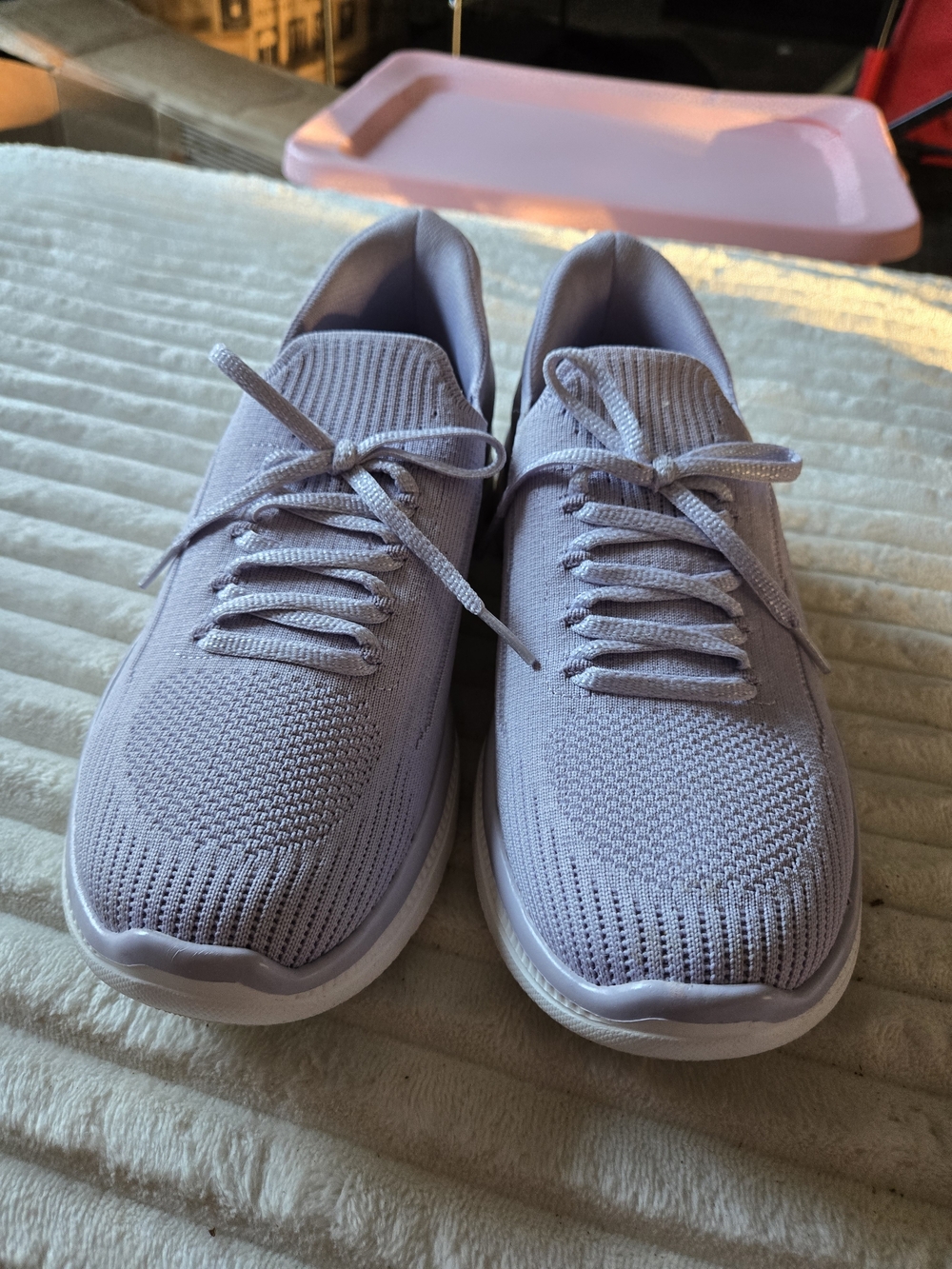 Skechers Lavender Knit Mesh Sneakers